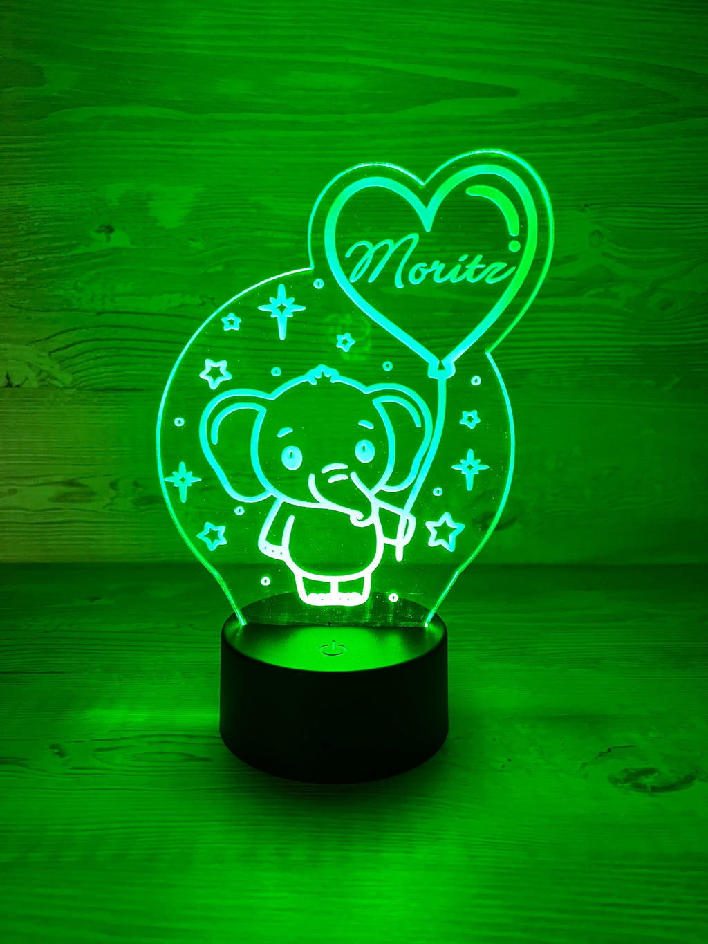 Personalisiertes LED Willkommensschild aus Acryl, Flur Deko