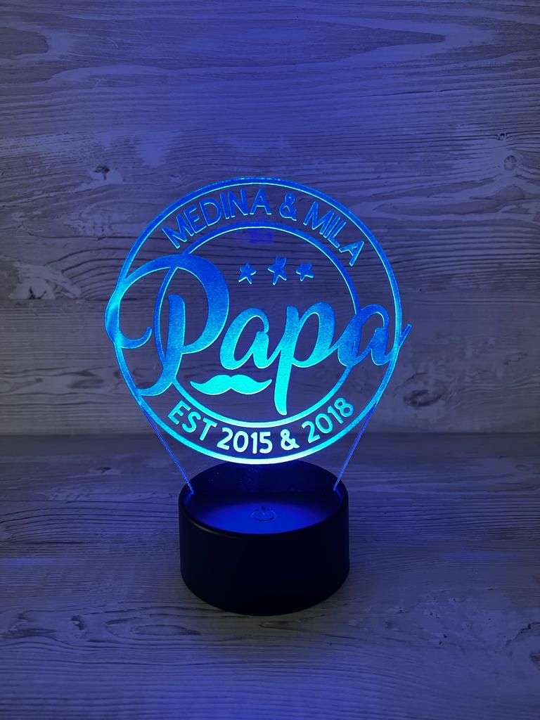 Personalisiertes LED Willkommensschild aus Acryl, Flur Deko, Eingangsb –  Harzklar